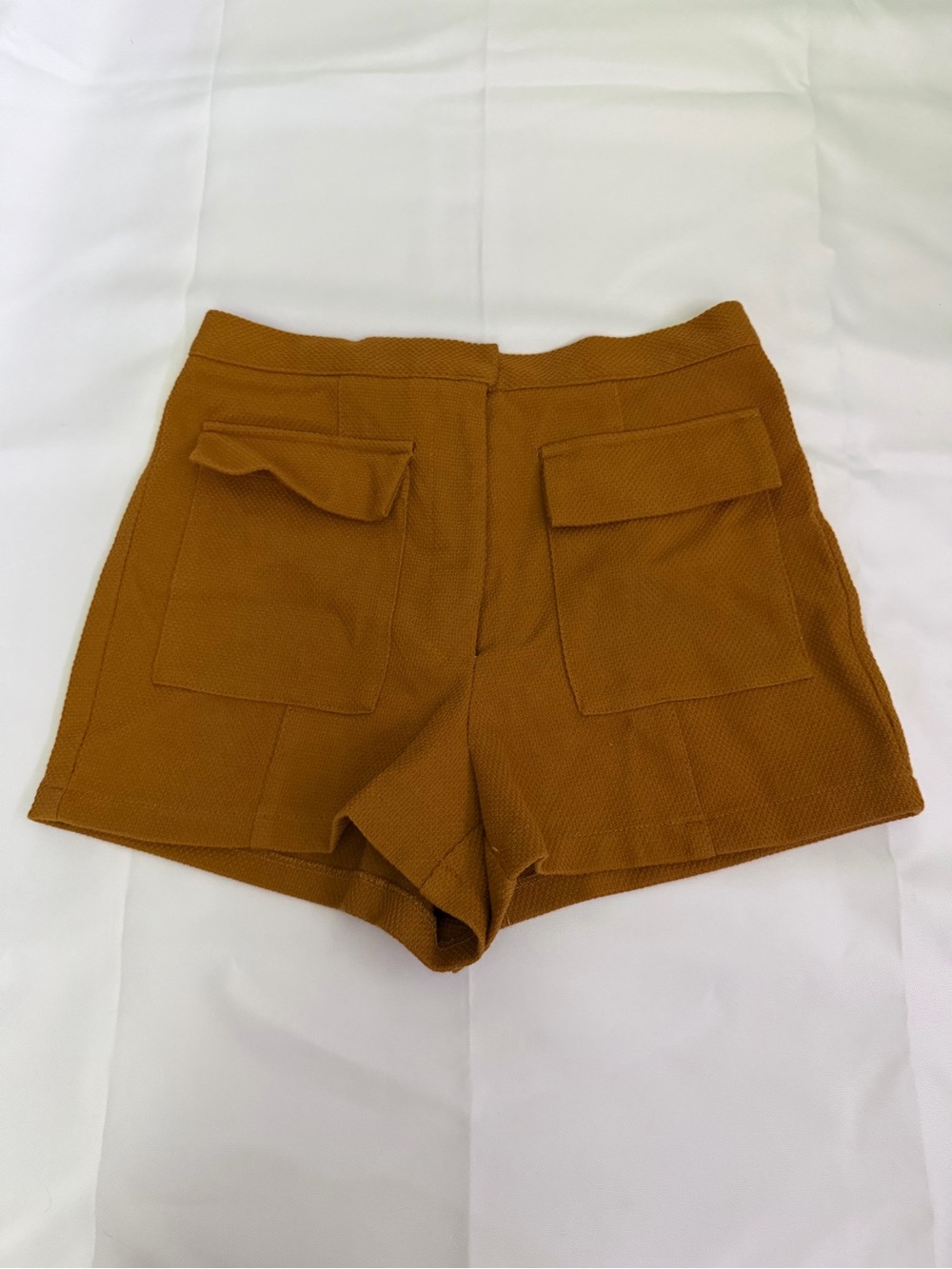 Forever 21 Mustard High-Waist Pocket Shorts